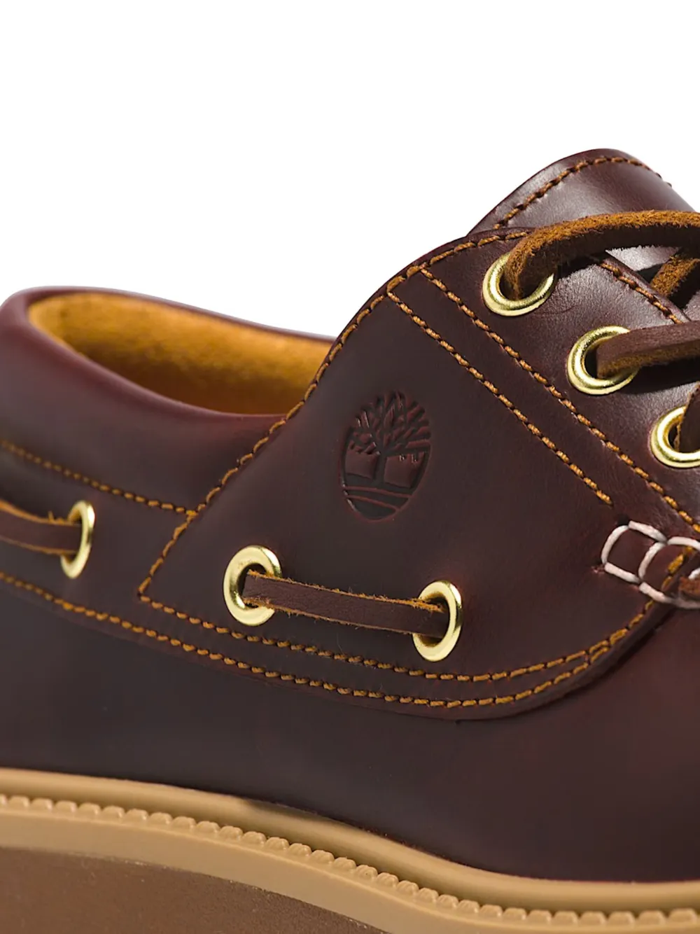 Timberland leather platform loafers Brown