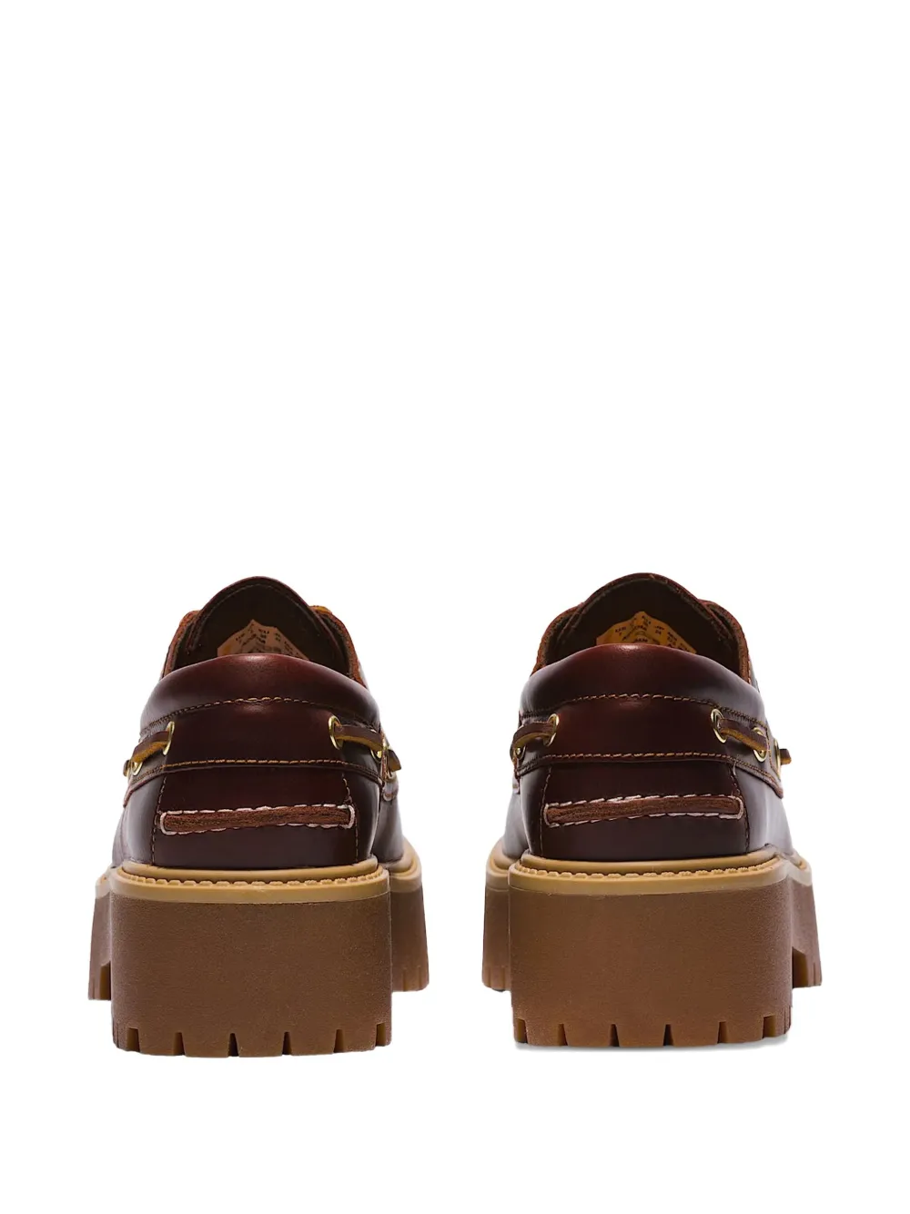 Timberland leather platform loafers Brown