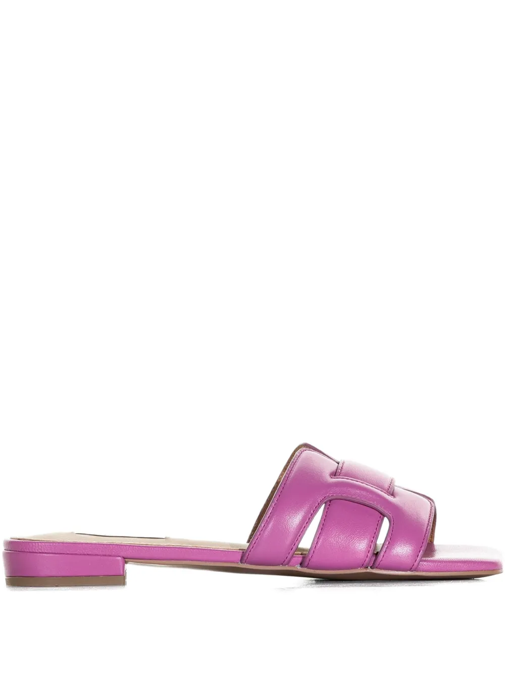 Bibi Lou Leather Flat Sandals In Multi