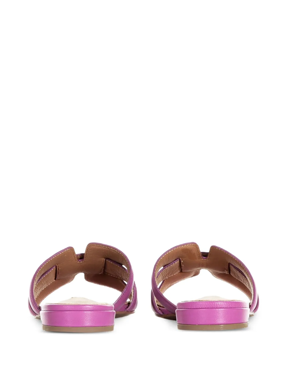 Bibi Lou Platte leren sandalen Roze