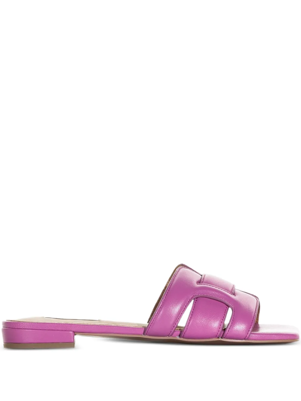 Bibi Lou Platte leren sandalen Roze