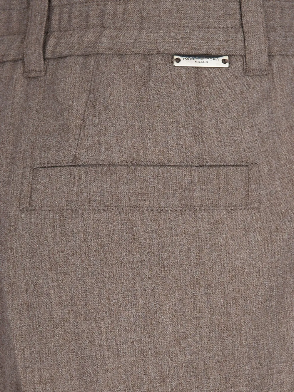 Paolo Pecora Pantalone Stretch Marrone Chiaro In Brown