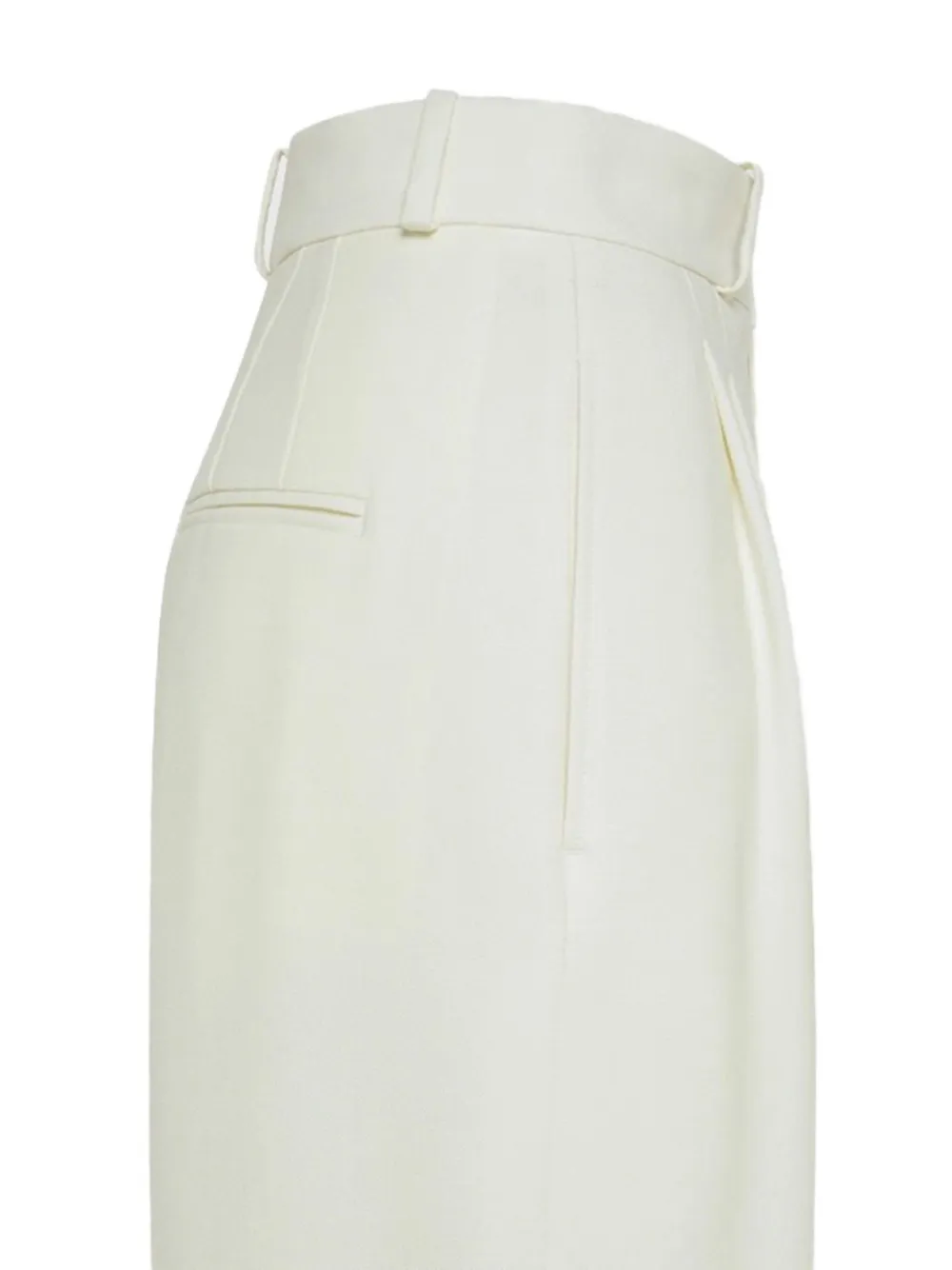 Peuterey Pantalone Sartoriale In Misto Lana Bianco In Purple