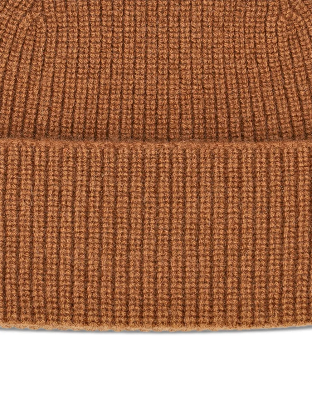 Zegna Geribbelde kasjmier muts Bruin