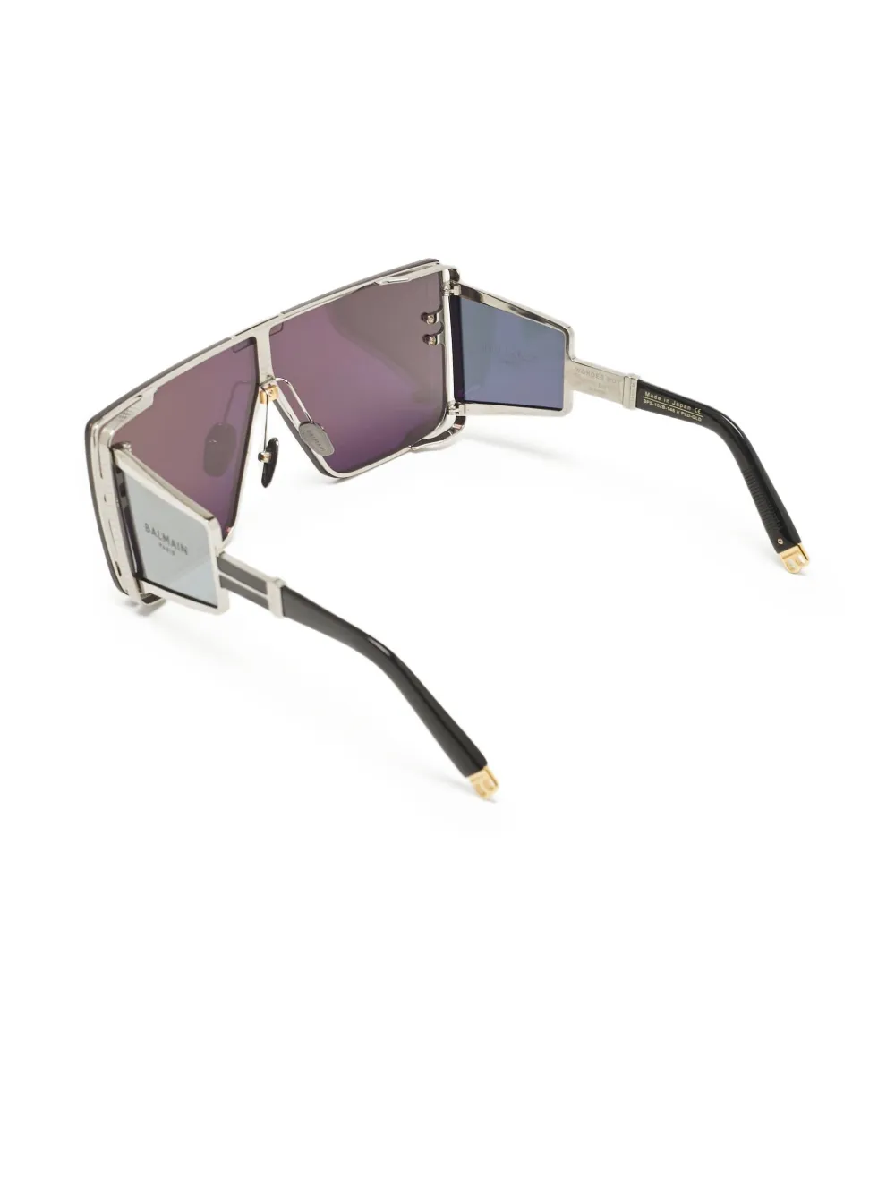 Balmain Pre-Owned two-tone square-frame sunglasses | Image 2