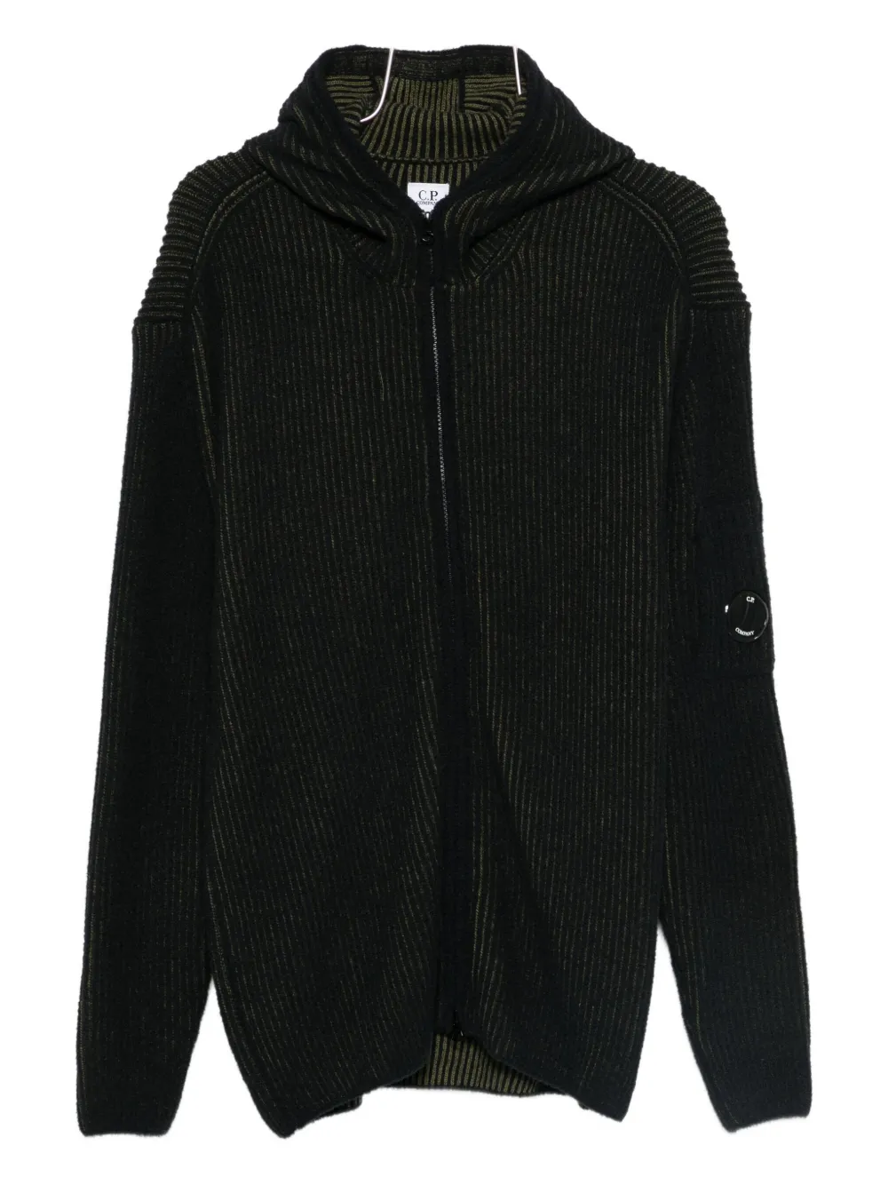C.P. Company lens-detail hoodie | Black | Image 1