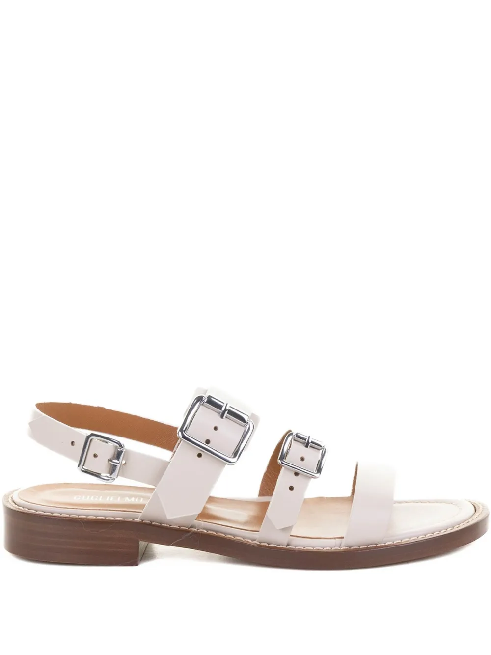 GUGLIELMO ROTTA Sandalen met gespbandje Wit