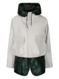 sacai Melton zip-up jacket - White