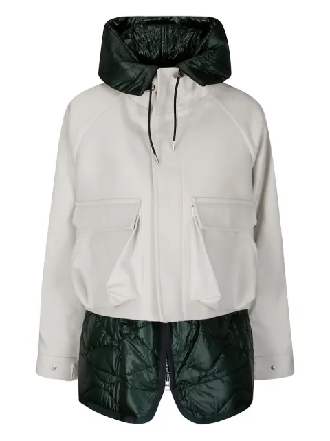 sacai Melton zip-up jacket