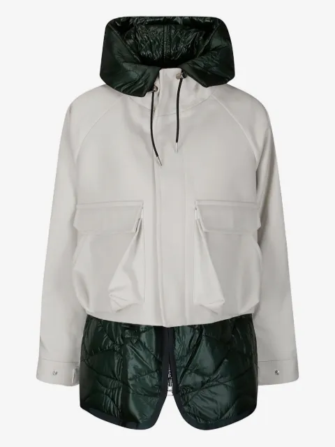 sacai Melton zip-up jacket