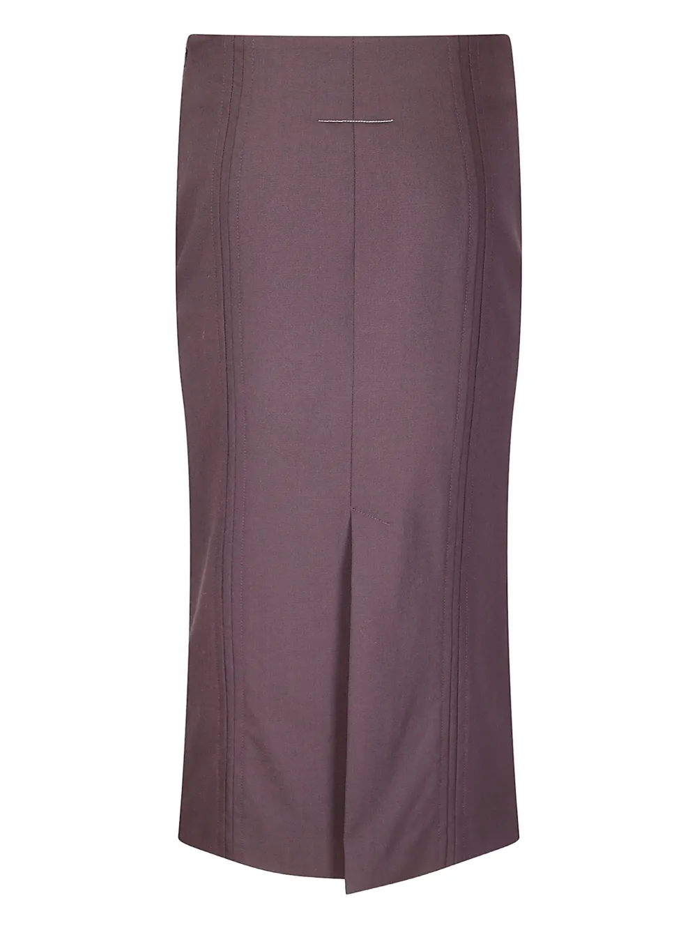 MM6 Maison Margiela panelled midi skirt - |BURGUNDY