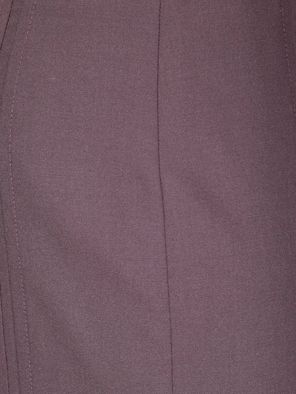 Mm6 Maison Margiela High-waisted Pencil Skirt With Side Zipper In Purple