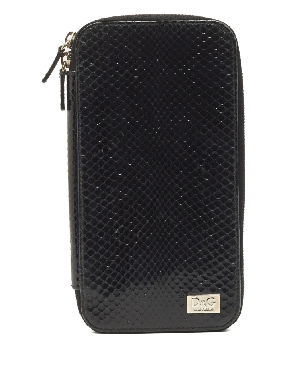 Dolce & Gabbana Pre-Owned 2000s snakeskin zip-around wallet | Black | Image 1