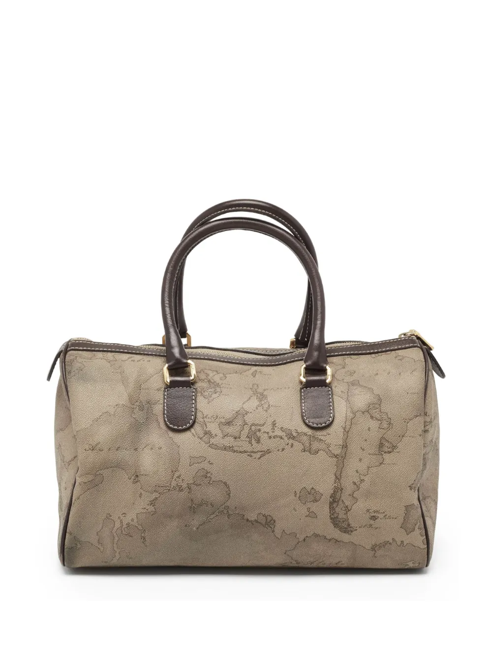 ALVIERO MARTINI 1° CLASSE 1990s map-print satchel bag | Image 2