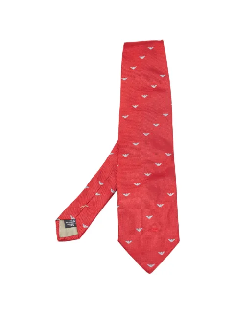 Emporio Armani Pre-Owned logo-jacquard tie