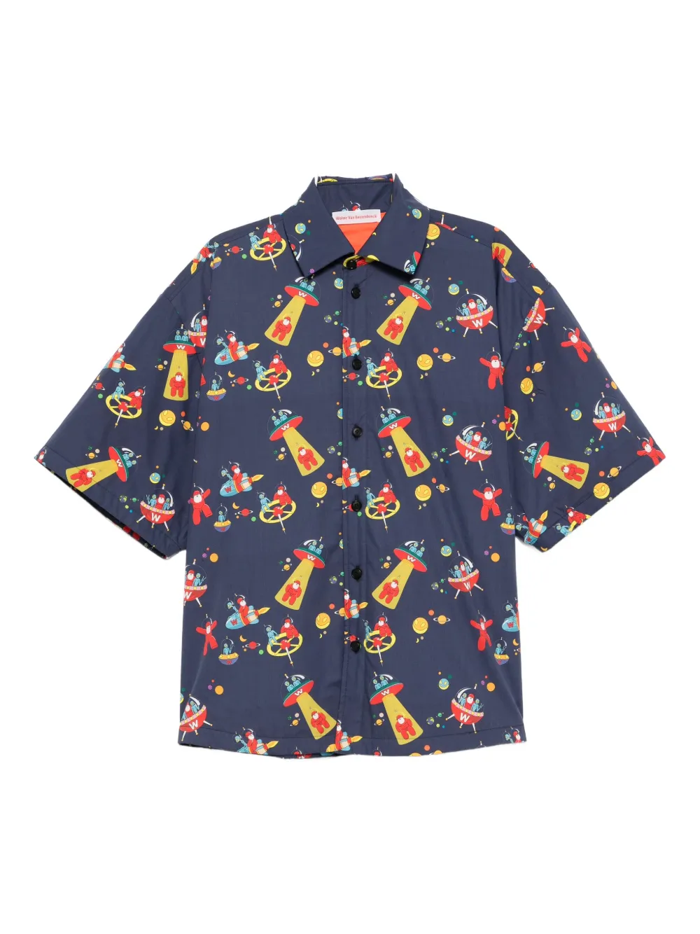 Walter Van Beirendonck all-over print shirt jacket | Blue | Image 1