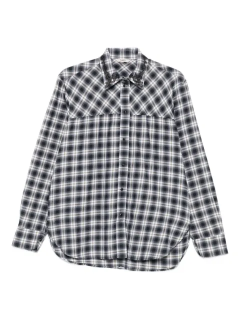 Barena plaid-pattern cotton shirt