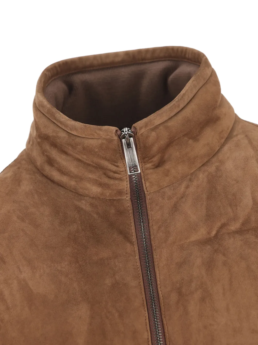 Zegna Quilted Waistcoats In Brown