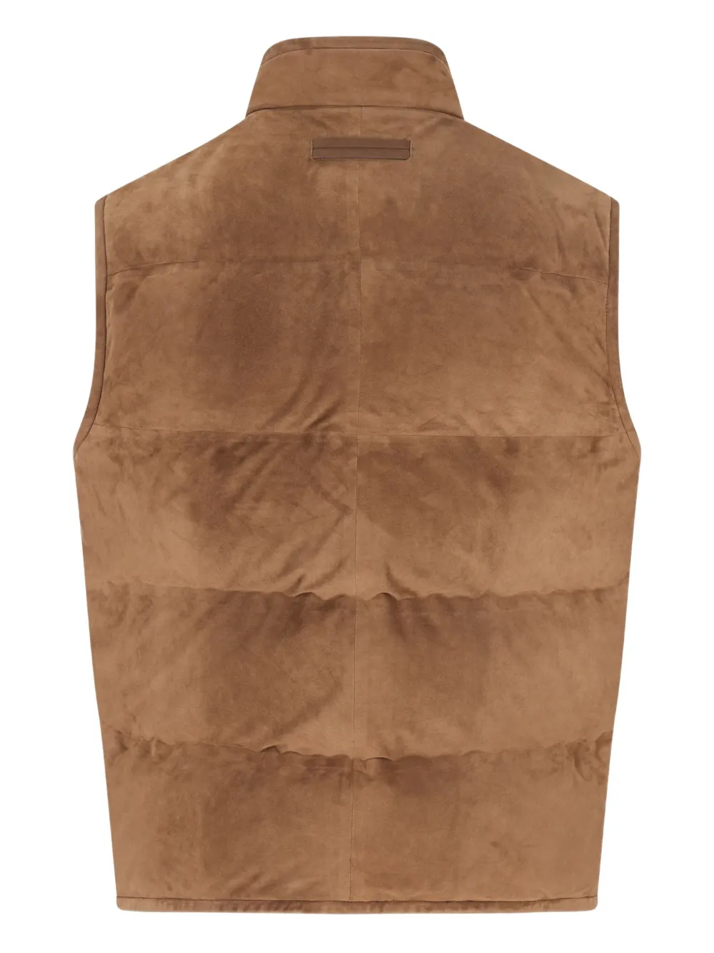 Zegna Quilted Waistcoats In Brown