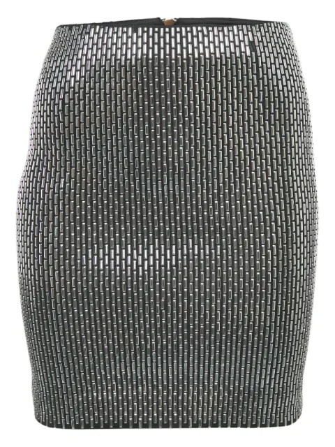 Zoe Karssen falda con detalles plateados 2000