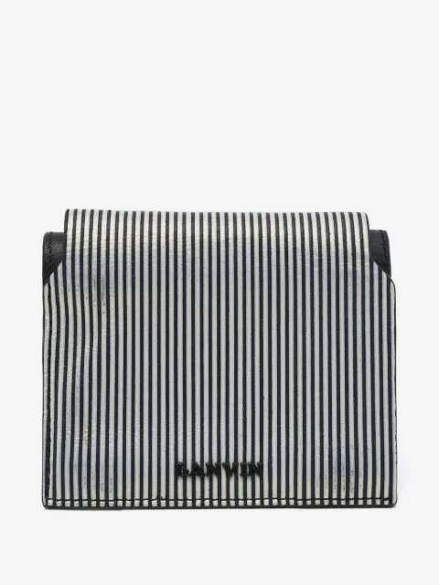 Lanvin Pre-Owned tarjetero con motivo de rayas