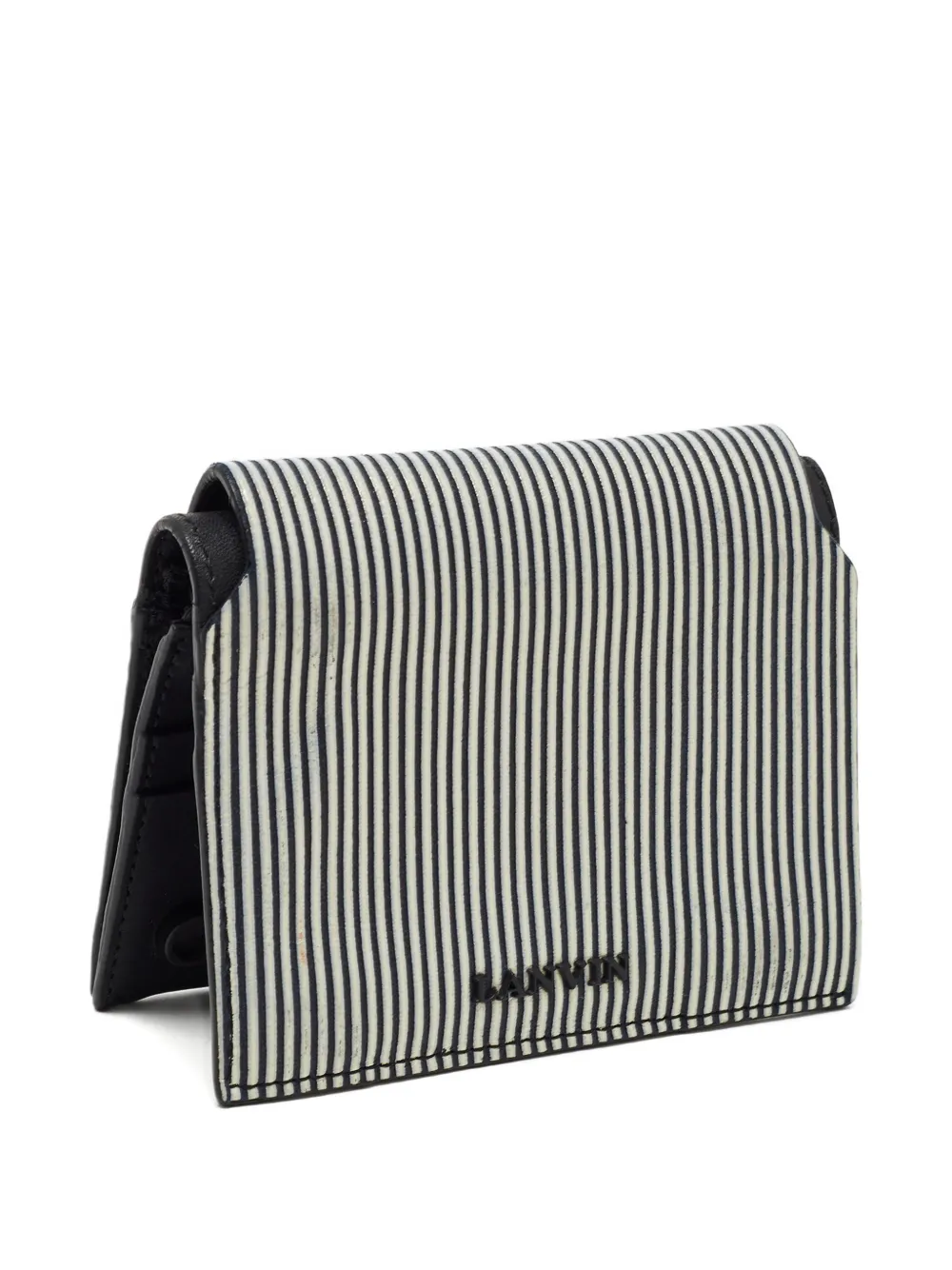 Lanvin Pre-owned Stripe-pattern Card Holder in White, view 4
