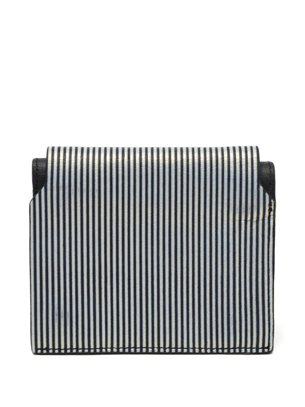 Lanvin Pre-owned Stripe-pattern Card Holder in White, view 2
