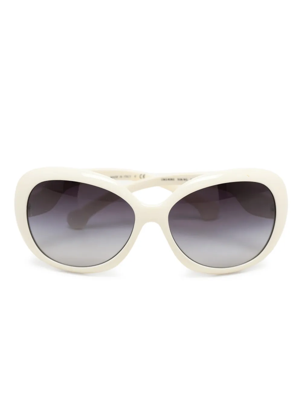Dolce & Gabbana Pre-Owned round-frame sunglasses - Bianco