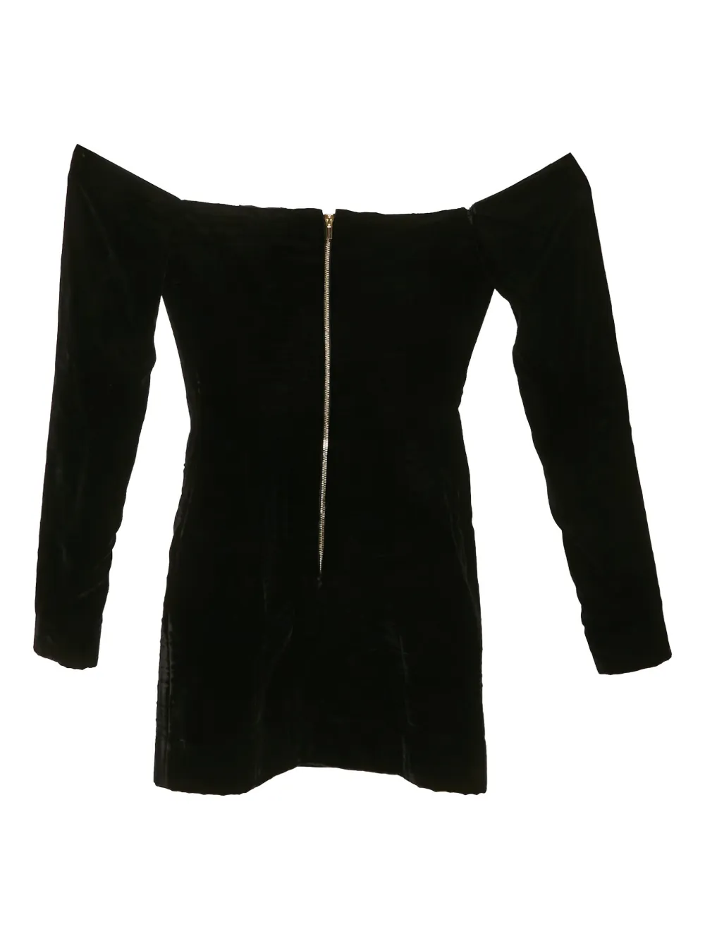 Nina Ricci Pre-Owned velvet mini dress - Zwart