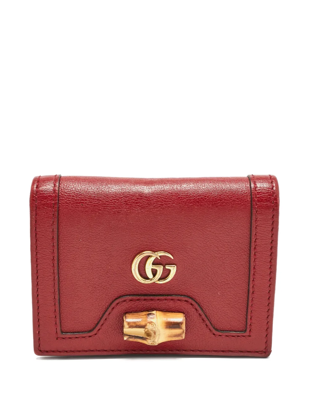 Gucci Pre-Owned Portafoglio Bamboo Diana - Rosso