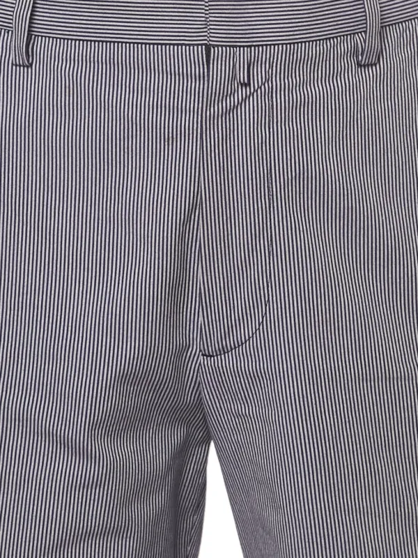 Jil Sander Pre-Owned Pinstripe Chino Shorts | Black | FARFETCH AO
