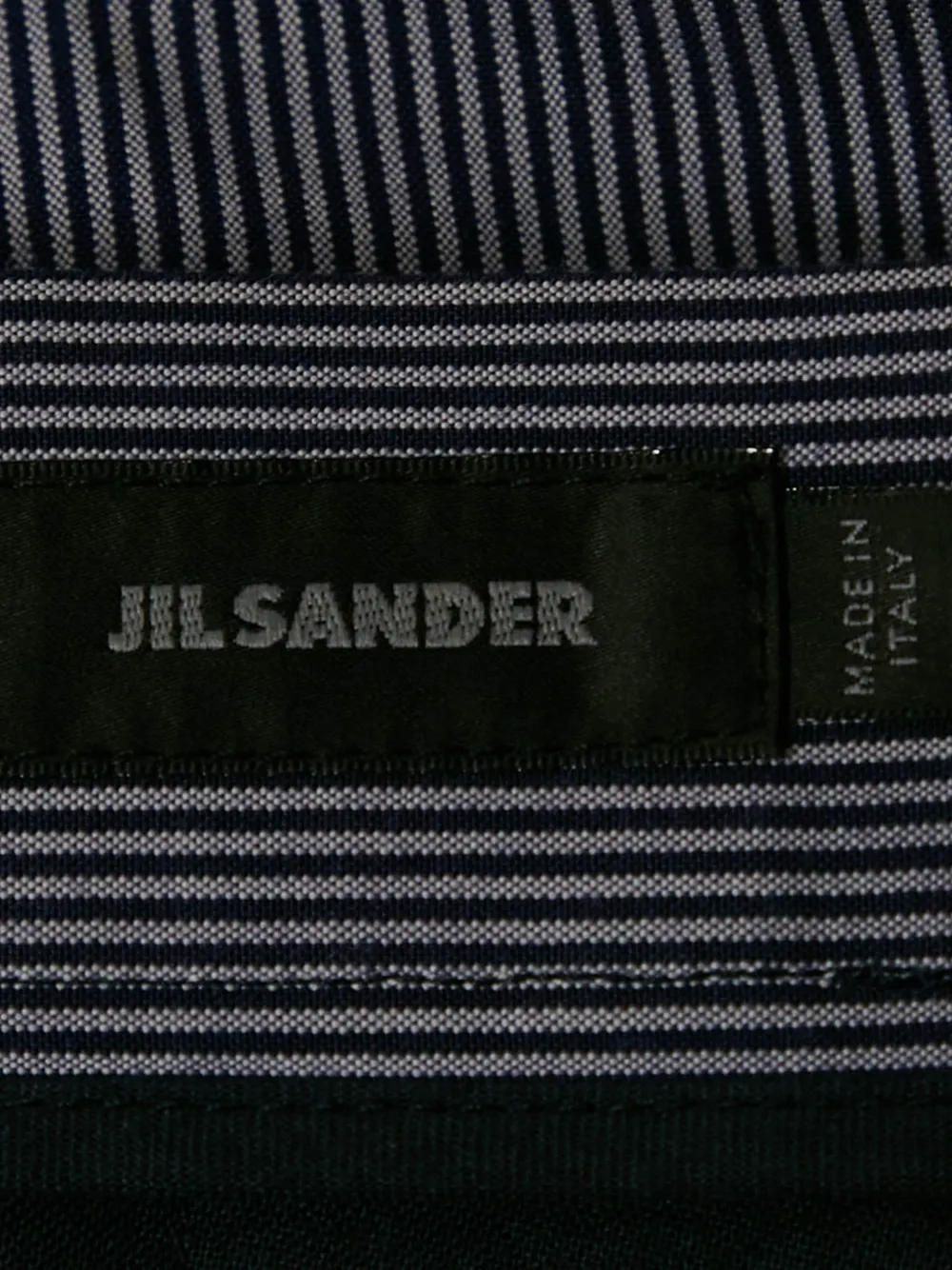 Jil Sander Pre-Owned Pinstripe Chino Shorts | Black | FARFETCH ZA