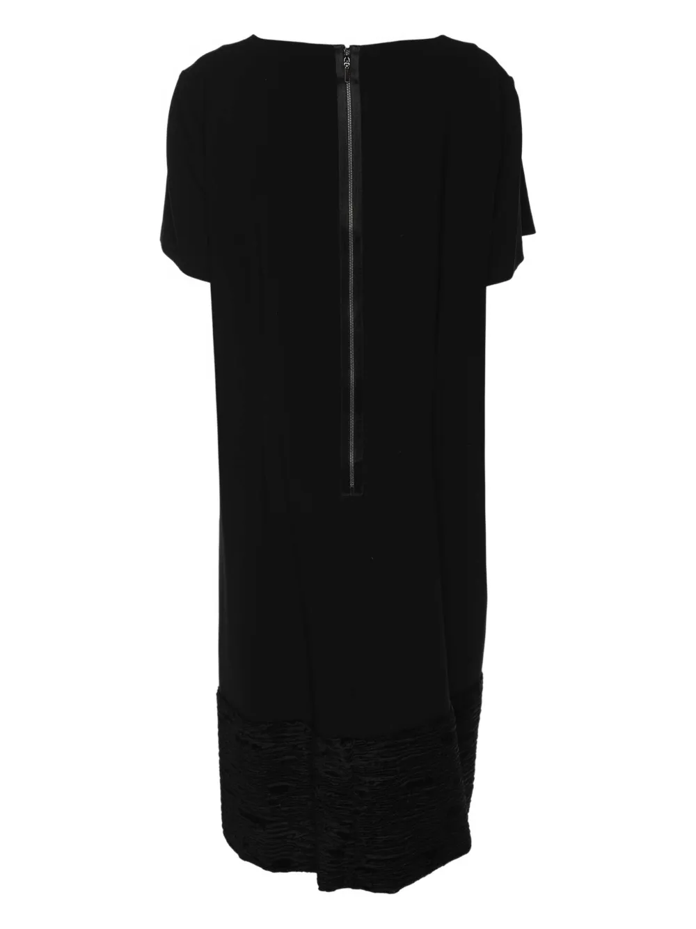 Marina Rinaldi zipped midi dress - Zwart