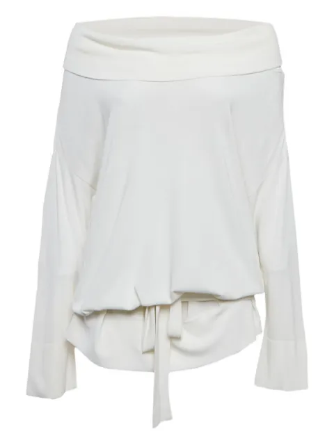 Max Mara knitted tied-waist top
