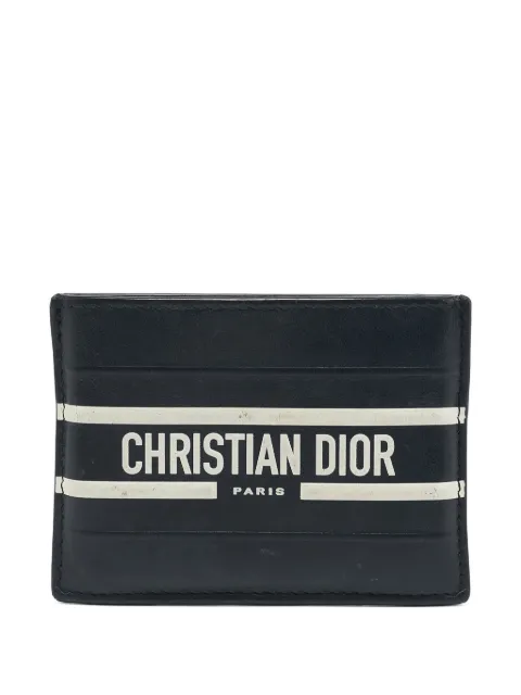 Christian Dior Pre-Owned debossed-logo card case