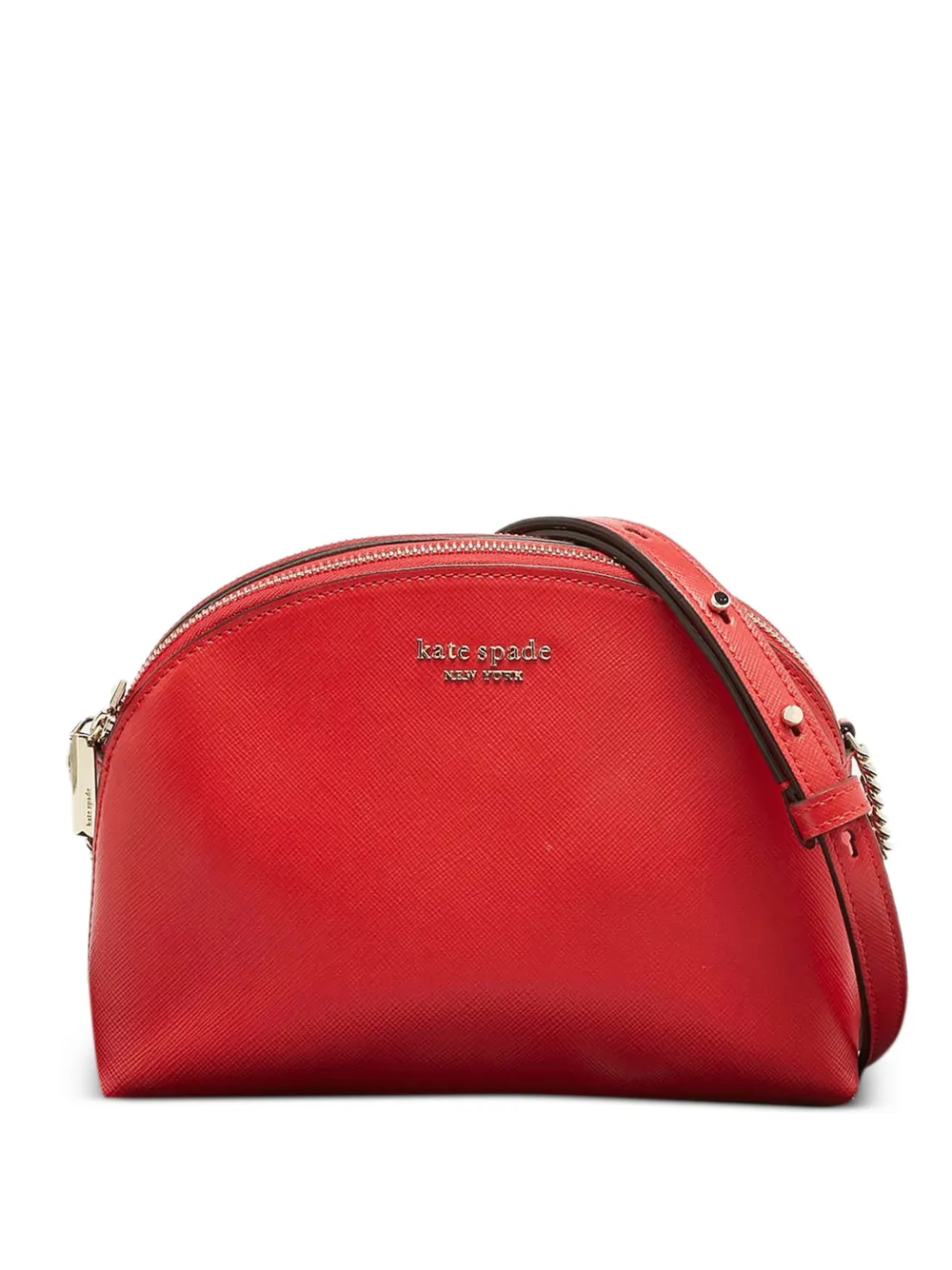 Kate Spade Borsa a tracolla in pelle con doppia zip - Rosso