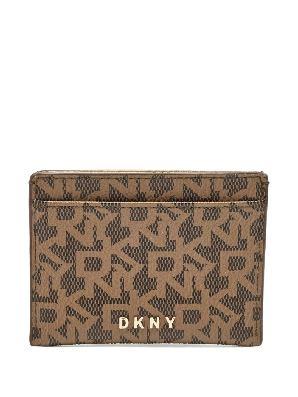 DKNY+porte-cartes+à+logo+imprime+(2021)+-+Tons+neutres