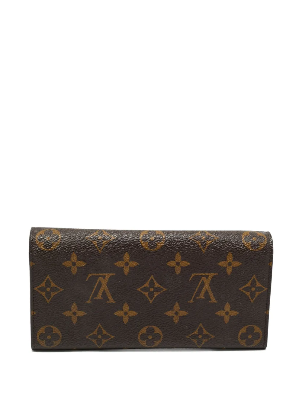 Pre-owned Louis Vuitton Emilie Wallet In Brown
