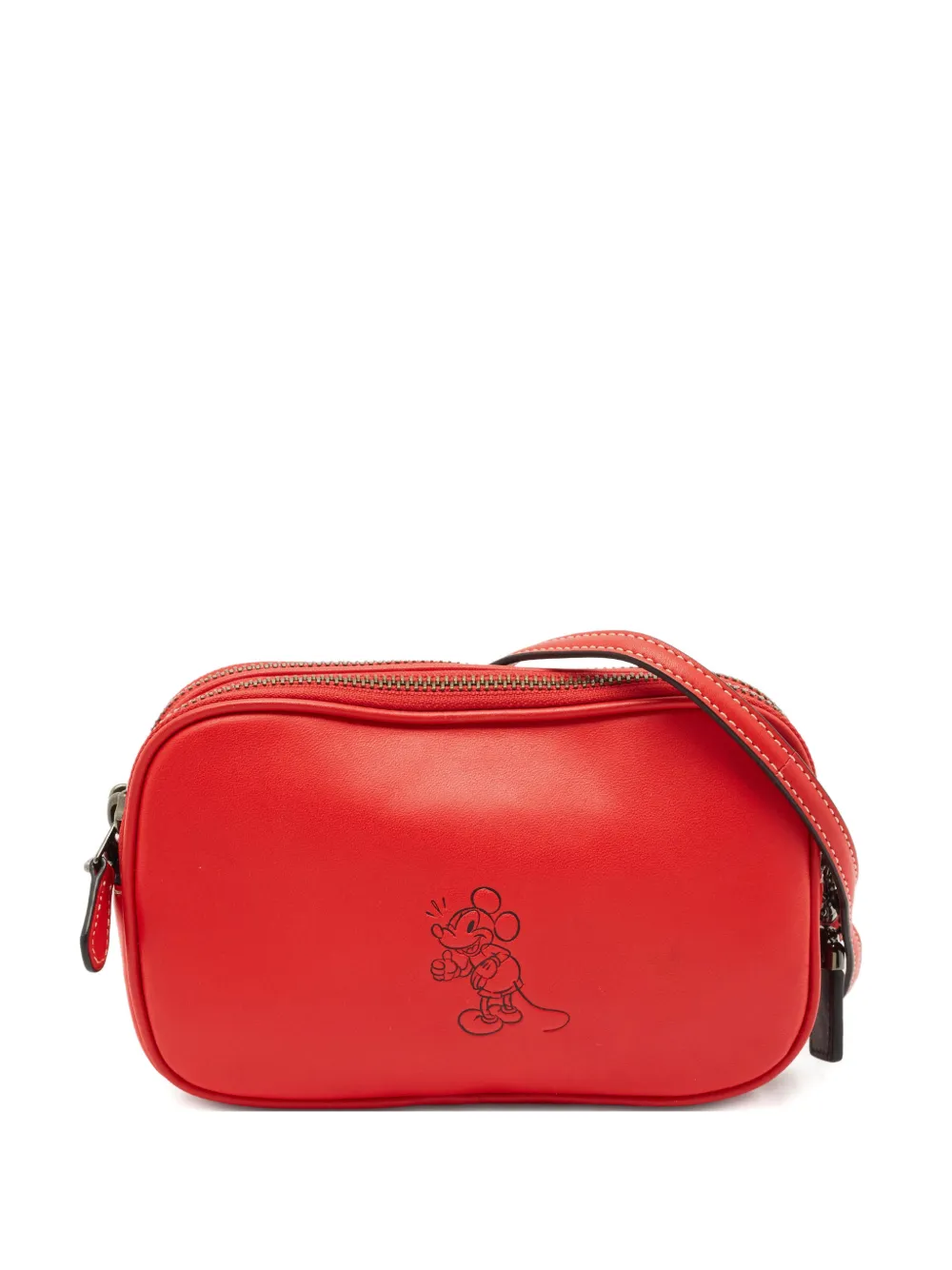 Coach x Disney Mickey leather crossbody bag - Rosso