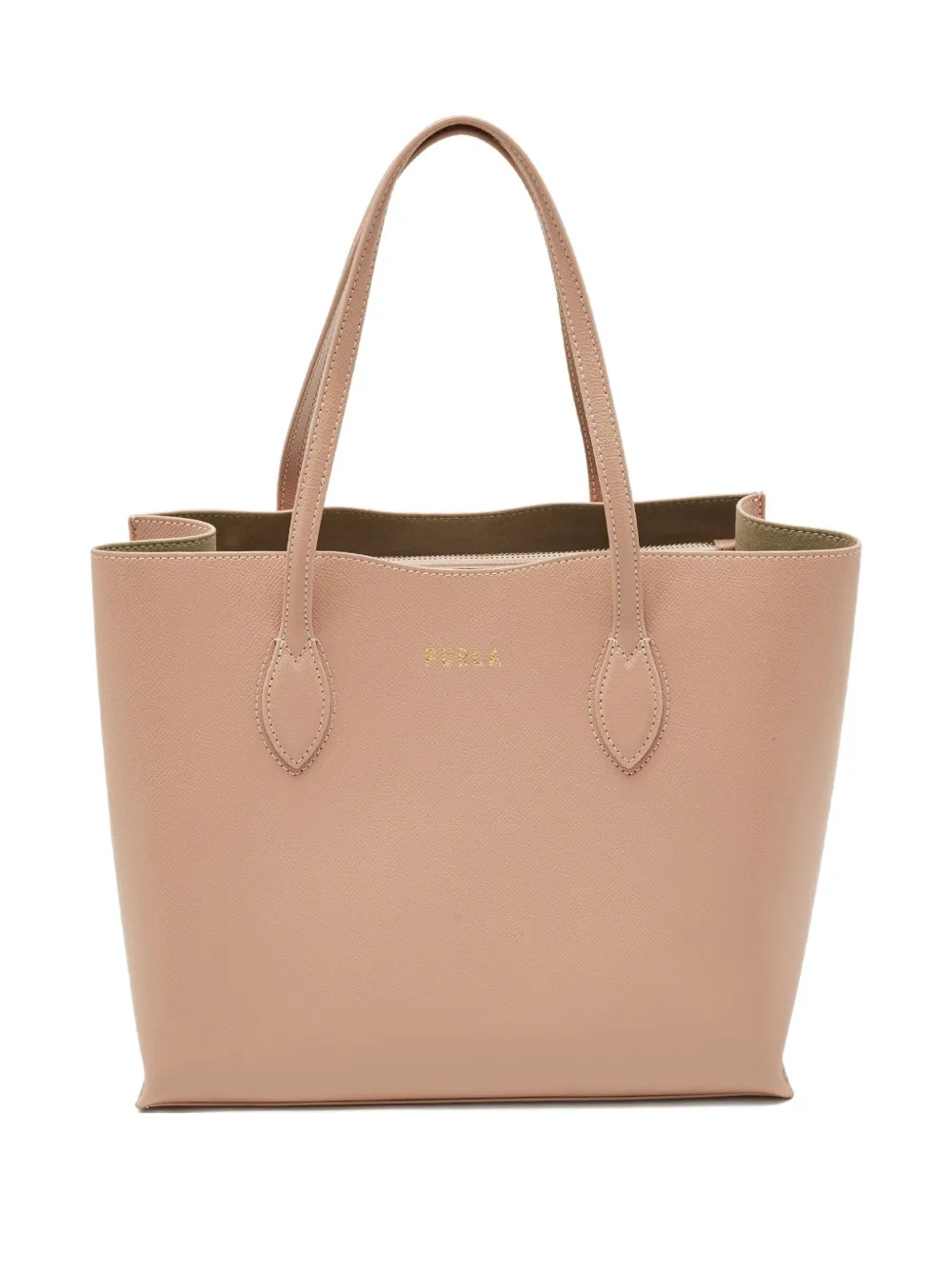 Pre-owned Furla 2010s Leather Tote Bag In Neutral