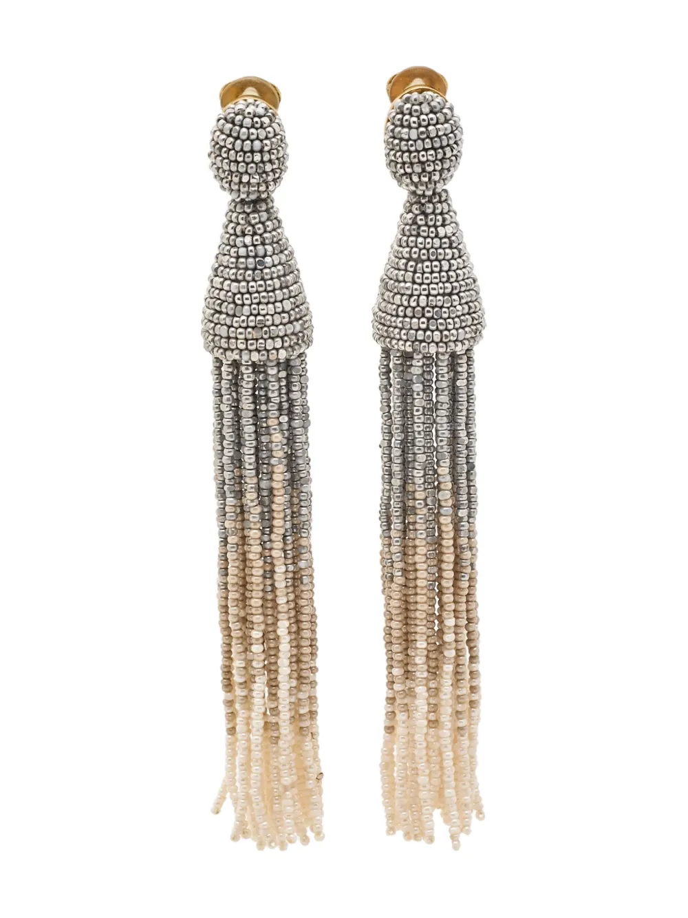 Oscar de la Renta Pre-Owned Orecchini con nappa anni '90 - Argento