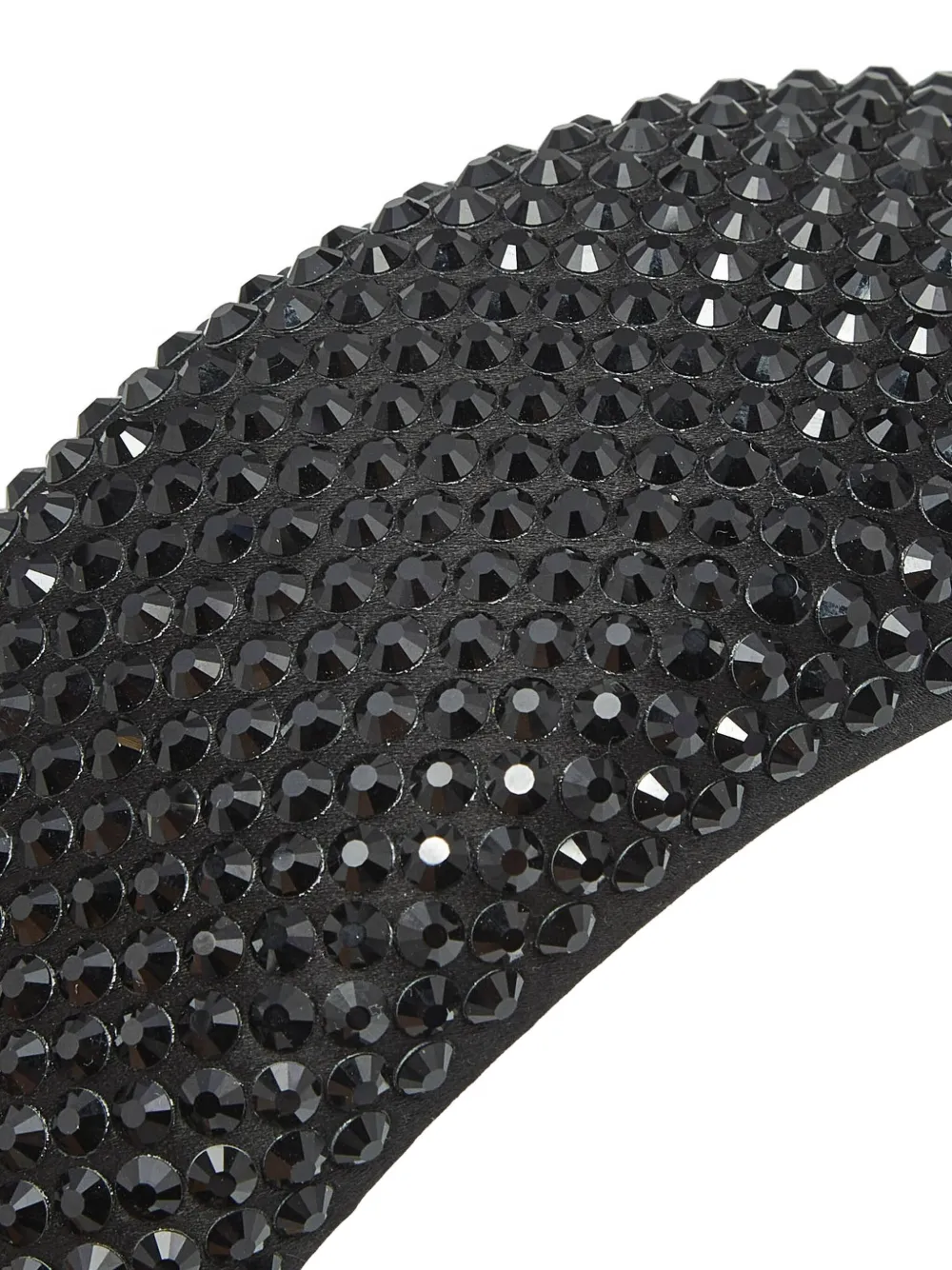 Pre-owned Prada Crystal-embellished Headband In Black