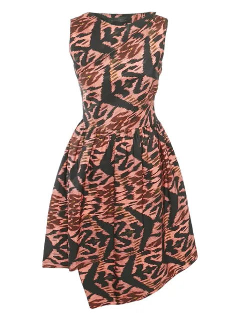 Proenza Schouler vestido asimétrico con estampado Ikat 2010