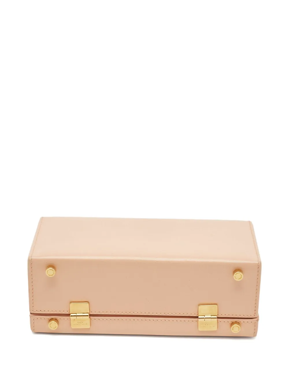 Pre-owned Saint Laurent Leather Clutch Bag In Neutral