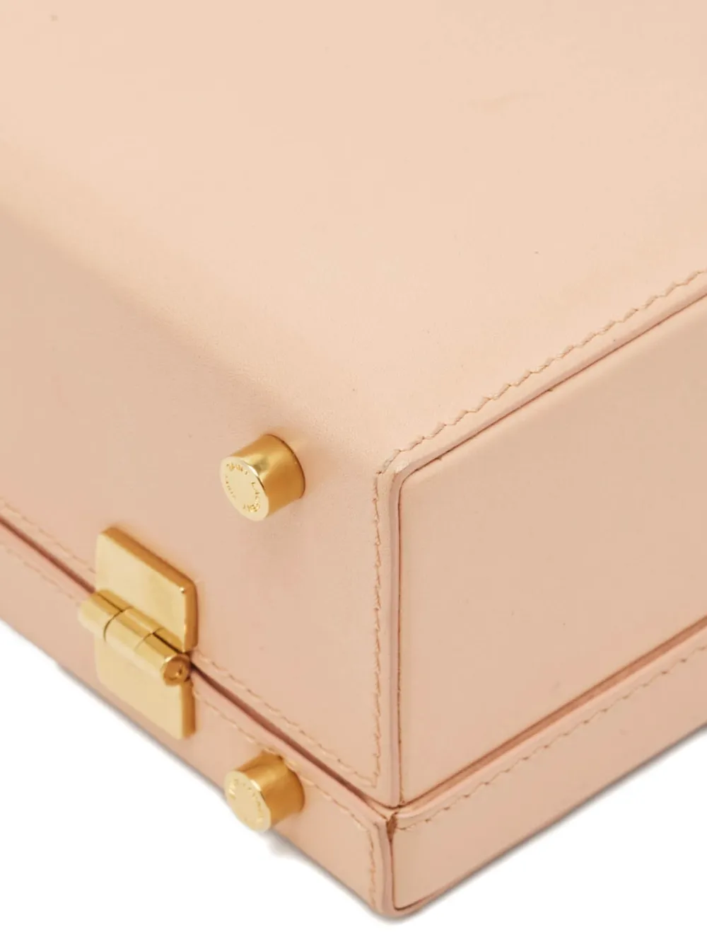 Pre-owned Saint Laurent Leather Clutch Bag In Neutral