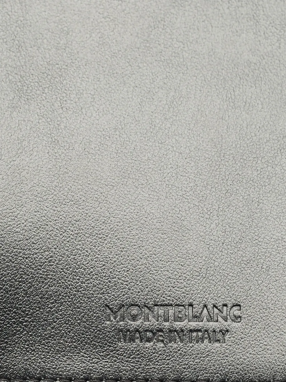 Pre-owned Montblanc Meisterstück Leather Zip Clutch In Black