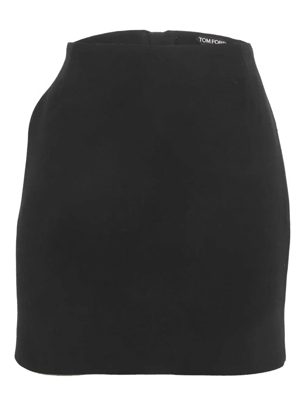 Pre-owned Tom Ford Wool Mini Skirt In Black
