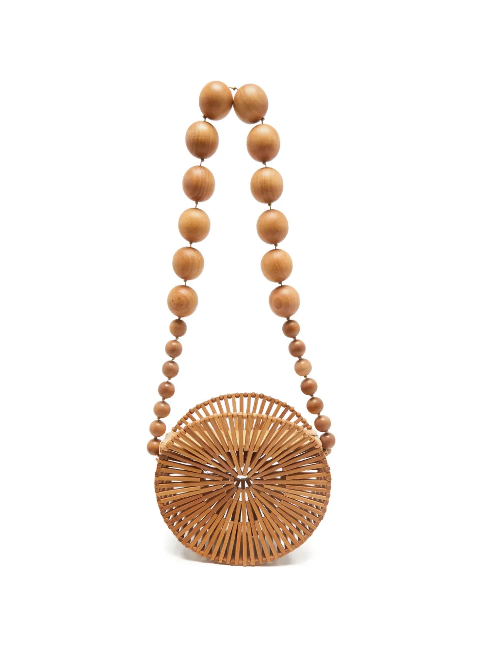 Cult Gaia Luna circular cross body bag - Marrone