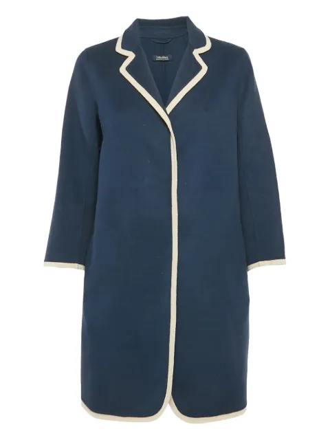 'S Max Mara abrigo con ribete en contraste