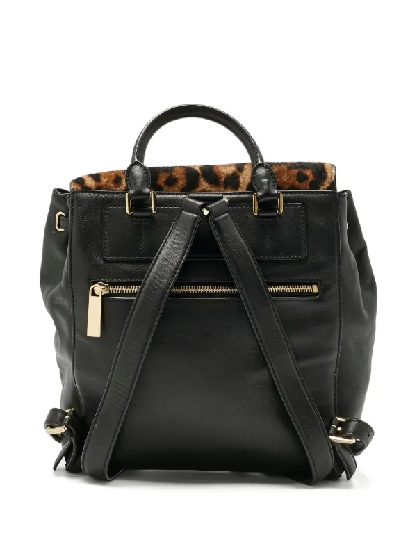 Michael Michael Kors leopard-print Backpack | Black  display picture 2